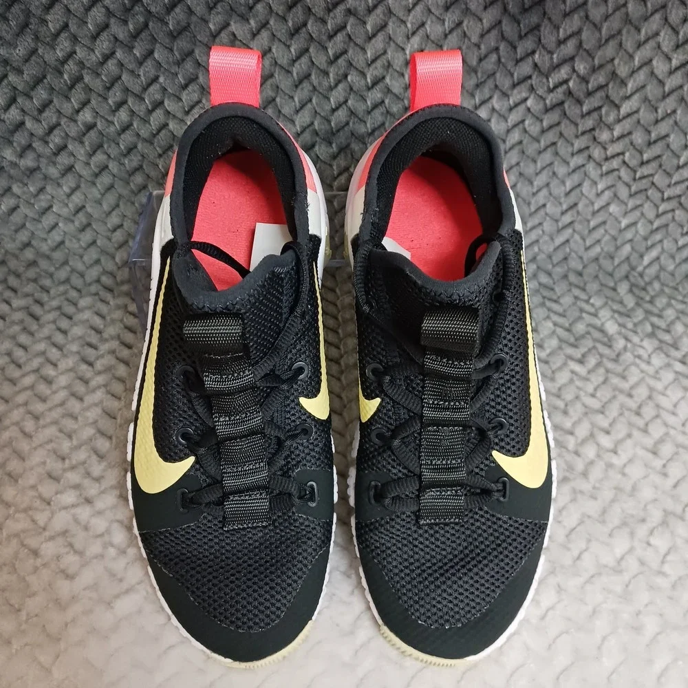 Nike Free Metcon 3 Black Bright Mango Women's Training Running Shoes Size 8.5